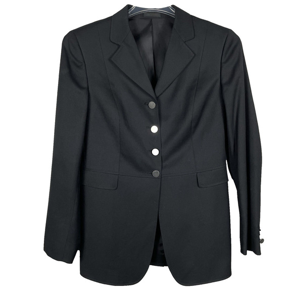 RJ Classics Essential Collection Dressage Show Coat Women 10R Black Equestrian - Picture 1 of 14